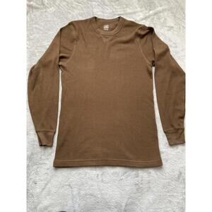 Jockey Thermal Long Sleeve Waffle Knit Crew Neck Shirt Size XL